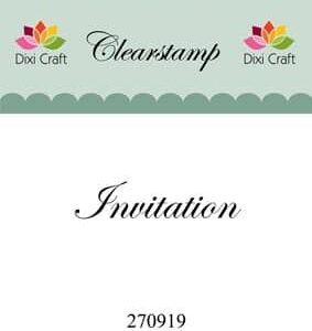 DIXI CRAFT – Stempel – Invitation