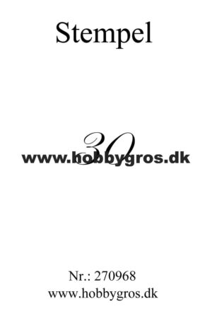 Hobby Gros – Stempel – 30