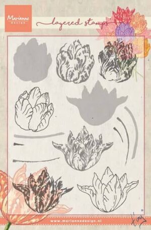 Marianne Design – Layerd Stamp – Tiny’s Tulip