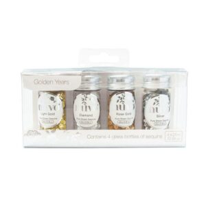 Nuvo Pure Sheen 4 Pack – Golden Years Sequins