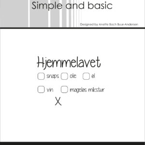 Simple and Basic Stempel – Hjemmelavet