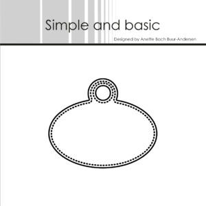 Simple and Basic die – Pierced Oval Tag