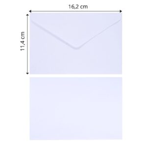Kuvert 11,4×16,2 Hvid