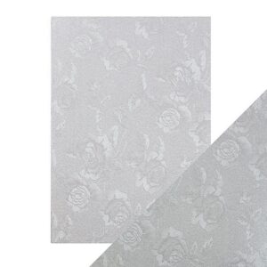 Craft Perfect – Luxury Embossed Card – Steel Toile – A4