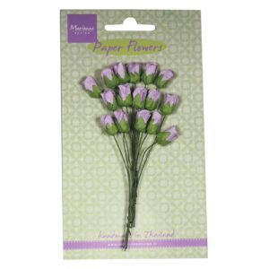 Marianne Design Små papir rosenknopper i lys lavendel