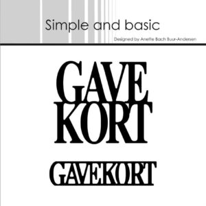 Simple and Basic die – Gavekort