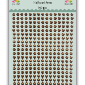 Dixie Craft 5 mm Halvperler i Bronze
