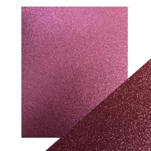 1 ark Craft Perfect Glitterkarton – Berry Fizz