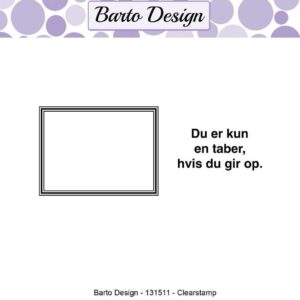 Barto Design stempel – Du er kun en taber