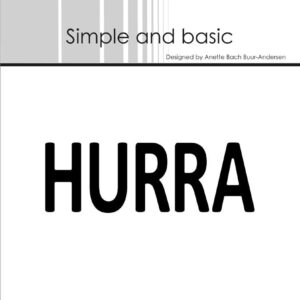 Simple and Basic die – Text Plate – Hurra