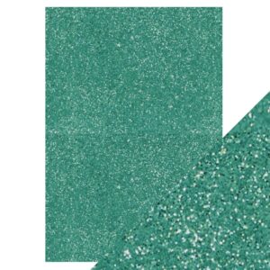 1 ark Craft Perfect Glitterkarton – Turquoise Lake