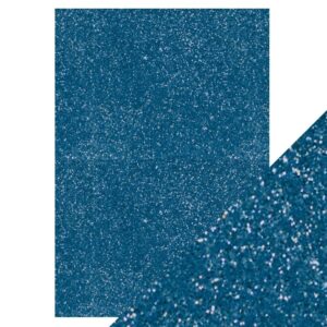 1 ark Craft Perfect Glitterkarton – Cobalt Blue