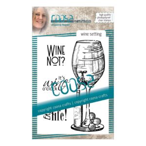 COOSA Crafts stempel – Wine setting