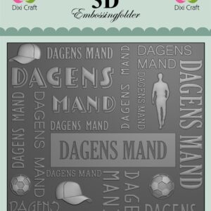 Dixi Craft 3D EMBOSSINGFOLDER – Dagens Mand