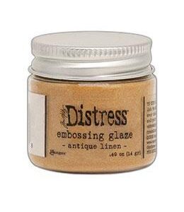 Distress Embossing Glaze – Antique Linen