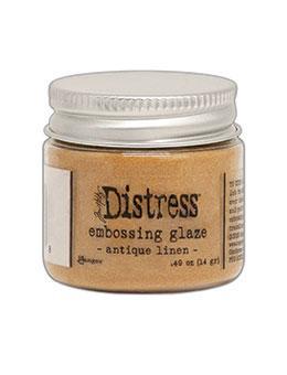 Distress Embossing Glaze – Antique Linen