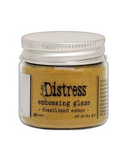 Distress Embossing Glaze – Fossilized Amber