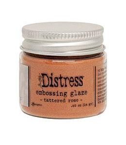 Distress Embossing Glaze – Tattered Rose