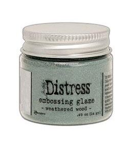 Distress Embossing Glaze – Weathered Wood