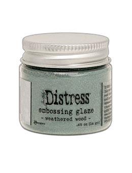 Distress Embossing Glaze – Weathered Wood