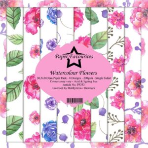 Paper Favourites – Paperpad – 30,5×30,5 cm – Watercolour Flowers