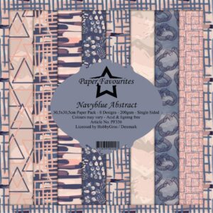 Paper Favourites – Paperpad – 30,5×30,5 cm – Navyblue Abstract