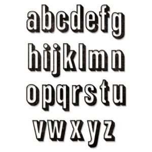 Sizzix/Tim Holtz Die – Alphanumeric Shadow Lower