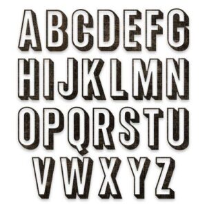 Sizzix/Tim Holtz Die – Alphanumeric Shadow Upper