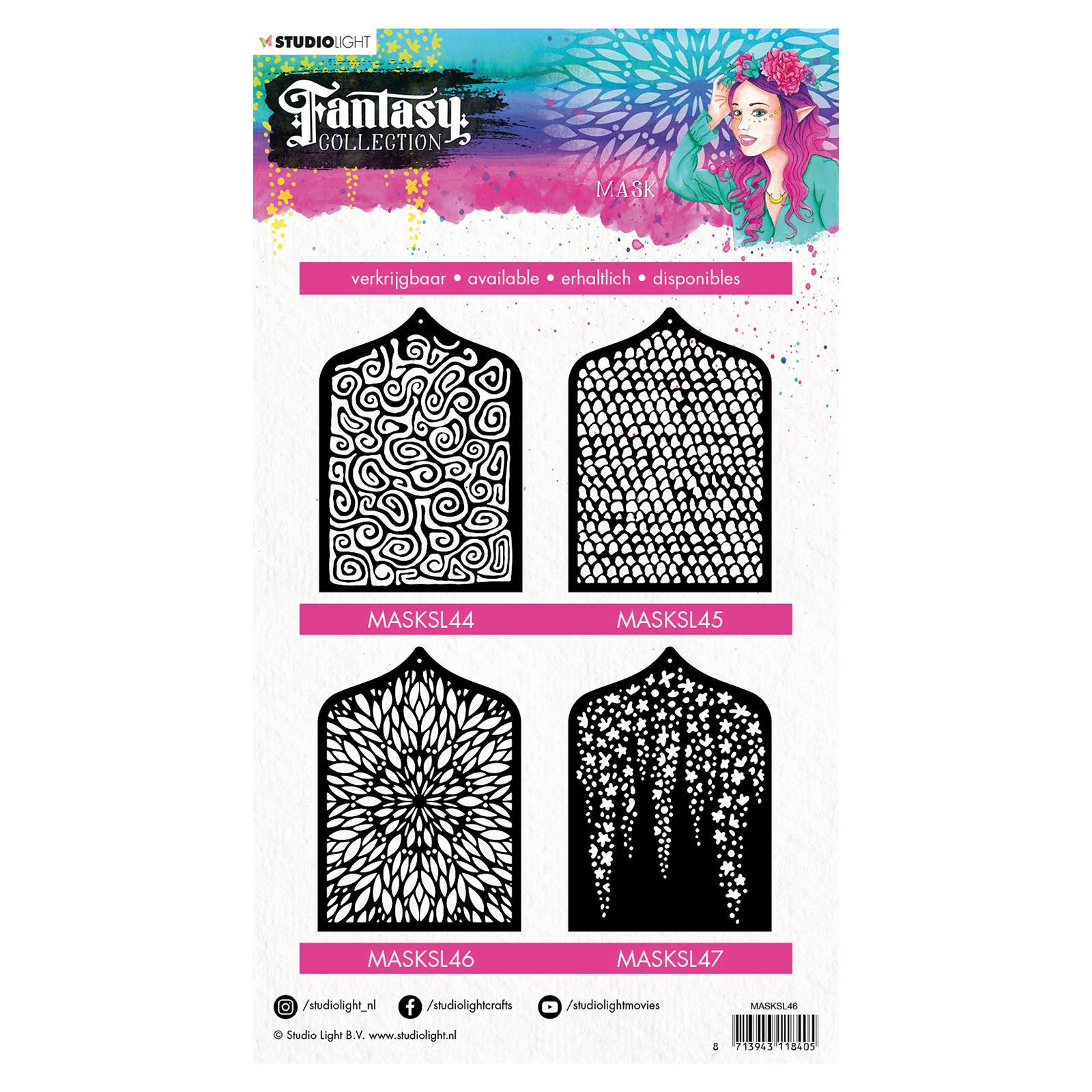 Studio Light Stencil - A5 Fantasy collection   - Hintze's Hobby  Verden