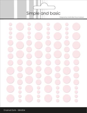 Simple and Basic Enamel Dots – Baby rød