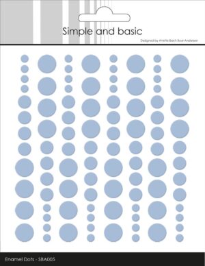 Simple and Basic Enamel Dots – Dueblå