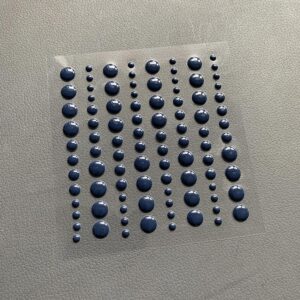 Simple and Basic Enamel Dots – Mørkeblå