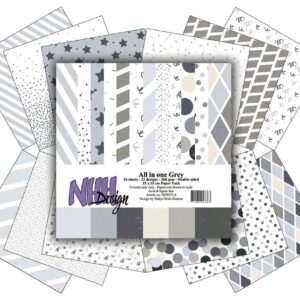 NHH – Paperpad – 15 x 15 cm – All in one – Grey