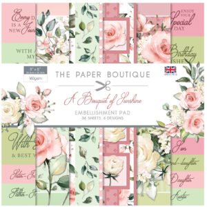 The Paper Boutique – Embellishments Pad – 20,3×20,3 – A Bouquet Of Sunshine