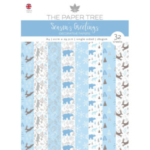 The Paper Boutique – Backing papers – A4 – Seasons Greetings