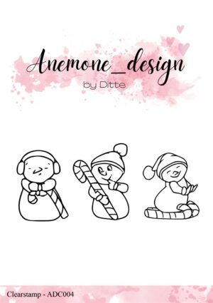 Anemone Design Stempel – Candy Snowmen