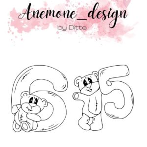 Anemone Design Stempel – Teddy Bear – 5 & 5