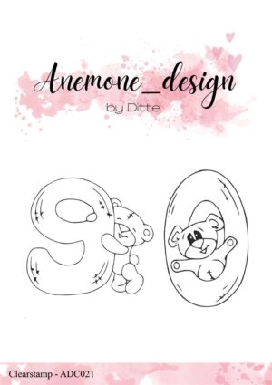 Anemone Design Stempel – Teddy Bear – 9 & 0