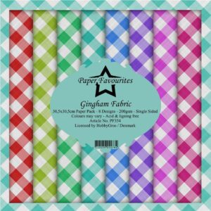 Paper Favourites – Paperpad – 30,5×30,5 cm – Gingham Fabric
