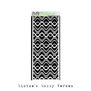Picket Fence Studios Slim Line Waves 4×10 Inch Stencil