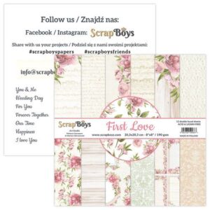 ScrapBoys – Paperpad – 20,3×20,3cm – First Love
