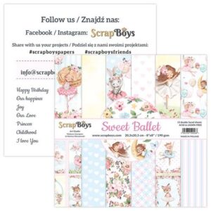 ScrapBoys – Paperpad – 20,3×20,3cm – Sweet Ballet