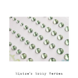 Memory Place Light Green Sparkly Bubble Rhinestone