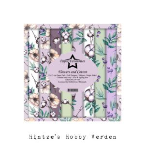 Paper Favourites – Paperpad – 15×15 cm – Flowers and Cotton