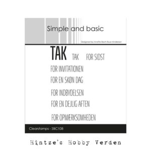 Simple and Basic stempel – Tak