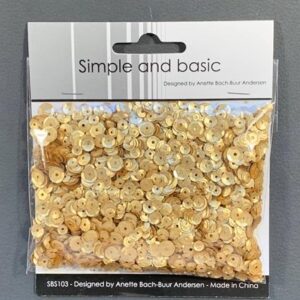 Simple and Basic Sequins – Gold