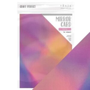 Craft Perfect – Iridescent spejlkarton – Petal Pink A4