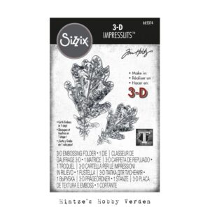 SIZZIX/TIM HOLTZ 3D CUT AND EMBOS IMPRESSLITS – Oak Leaf