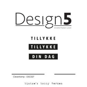 Design5 Stempel – Tillykke og Din dag
