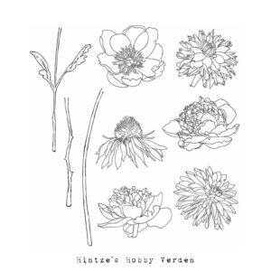 Tim Holtz Cling Stamp – Flower Garden